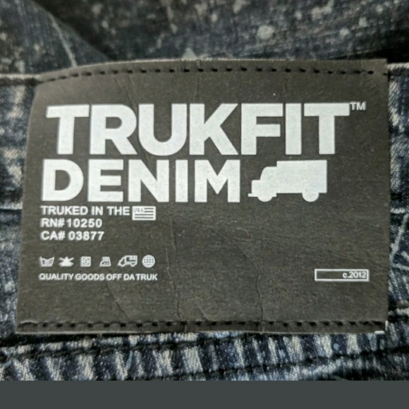 Trukfit denim jeans Lil Wayne indigo splatter - Picture 5 of 6